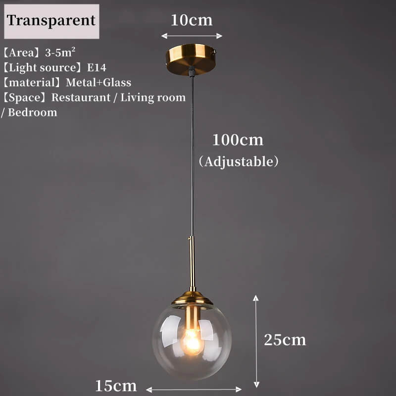 Modern Glass Pendant Light – Creative Lighting for Dining, Living or Study Spaces
