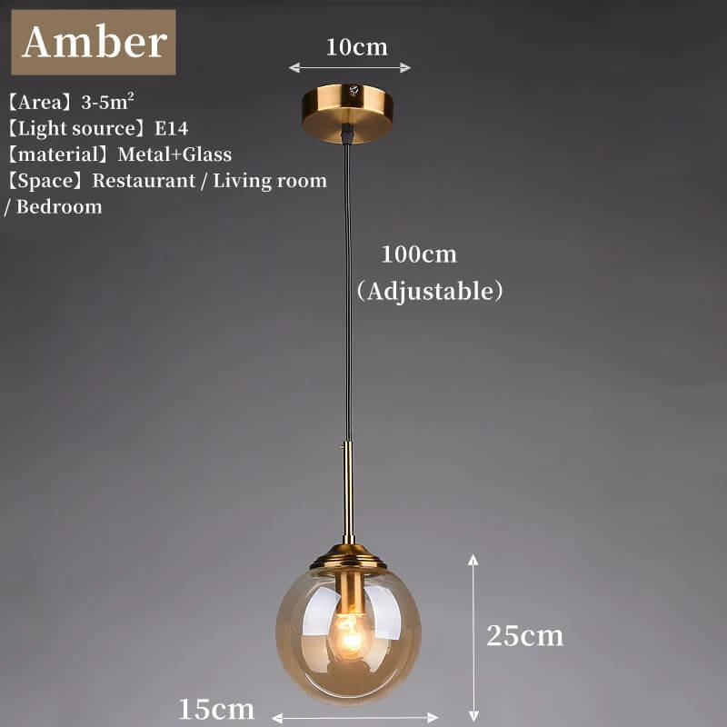 Modern Glass Pendant Light – Creative Lighting for Dining, Living or Study Spaces
