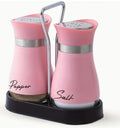 2pcs Glass Spice Bottles with Shelf – Adjustable Salt and Pepper Shakers for Kitchen Use