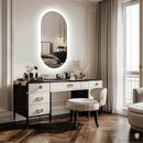 Frameless LED Bathroom Mirror – Touch Screen Anti-Fog Vanity Mirror with Backlit Lighting