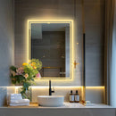Frameless LED Bathroom Mirror – Dimmable, Anti-Fog, Backlit with 3 Light Colours for Makeup, Shaving and Dressing