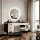 Intelligent LED Round Mirror – Touch Screen, Dimmable and Anti-Fog Bathroom Lighted Mirror