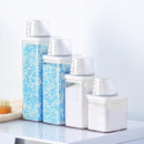 Multi-Use Airtight Storage Container – With Measuring Cup, Spout & Handle for Laundry Powder, Pet Food or Pantry Essentials