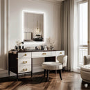 Frameless LED Bathroom Mirror – Dimmable, Anti-Fog, Backlit with 3 Light Colours for Makeup, Shaving and Dressing