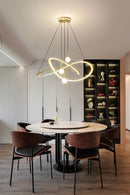 Modern Dimmable LED Pendant Light – Adjustable Hanging Ceiling Lamp for Dining Room and Living Space