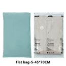 Large Plastic Vacuum Storage Bags – No Pump Needed, Space-Saving Solution for Clothes & Blankets