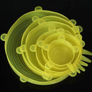 6pcs Reusable Silicone Stretch Lids – Leakproof, Flexible & Eco-Friendly Food Covers