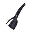 2-in-1 Silicone Grip Tongs and Spatula – Multi-Use Kitchen Turner for Eggs, Pancakes and Toast