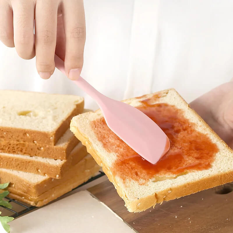 Heat Resistant Silicone Cream Spatula – Non-Stick Baking Tool for Butter and Cake Mixing