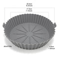 Reusable Silicone Air Fryer Basket – Non-Stick Baking Tray for Oven, Microwave and Fryer Use