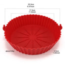 Reusable Silicone Air Fryer Basket – Non-Stick Baking Tray for Oven, Microwave and Fryer Use