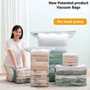 Large Plastic Vacuum Storage Bags – No Pump Needed, Space-Saving Solution for Clothes & Blankets