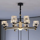 Nordic Luxury LED Crystal Chandelier – Modern Ceiling Light for Living Room, Dining Area and Bedroom