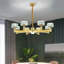 Nordic Luxury LED Crystal Chandelier – Modern Ceiling Light for Living Room, Dining Area and Bedroom
