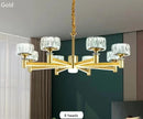 Nordic Luxury LED Crystal Chandelier – Modern Ceiling Light for Living Room, Dining Area and Bedroom