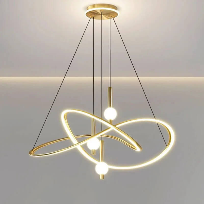 Modern Dimmable LED Pendant Light – Adjustable Hanging Ceiling Lamp for Dining Room and Living Space