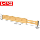 Adjustable Bamboo Drawer Dividers – Set of 1/2/4 Expandable Organisers
