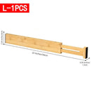 Adjustable Bamboo Drawer Dividers – Set of 1/2/4 Expandable Organisers