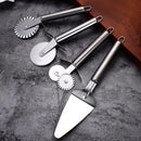 Stainless Steel Pizza Cutter Wheel – Durable Round Knife for Pastry and Baking Use