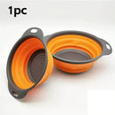 Foldable Silicone Drain Basket – Space-Saving Strainer for Fruits & Vegetables