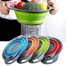Foldable Silicone Drain Basket – Space-Saving Strainer for Fruits & Vegetables