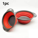 Foldable Silicone Drain Basket – Space-Saving Strainer for Fruits & Vegetables