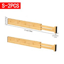 Adjustable Bamboo Drawer Dividers – Set of 1/2/4 Expandable Organisers