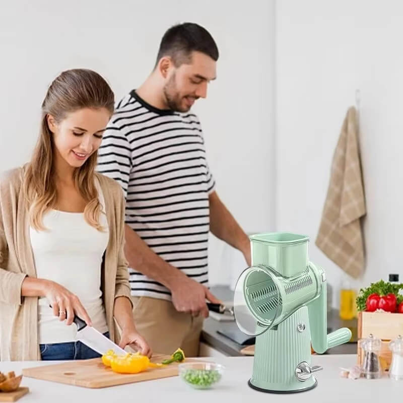 Rotary Cheese Grater with Handle – Safe, Fast and Versatile Kitchen Grating