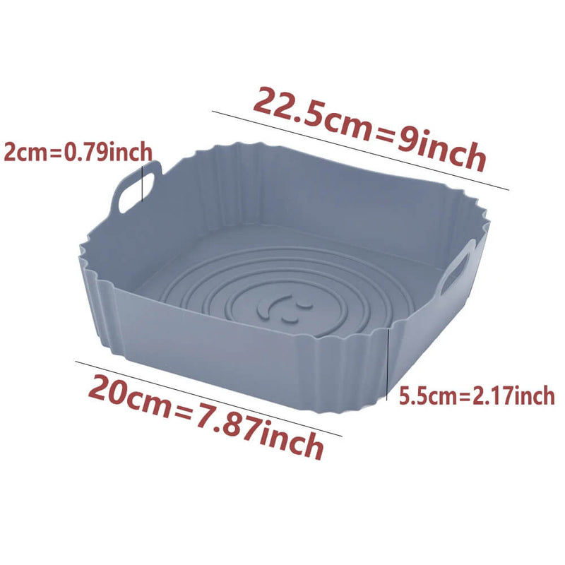 Reusable Silicone Air Fryer Tray – Non-Stick Liner for Baking, Pizza and Fried Chicken
